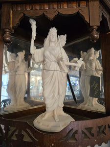 Hekate Alabaster Triple Goddess Statue