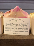 Sweet orange & Oatmeal Artisan Soap - Saratoga Natural Body Care- 4 oz bar