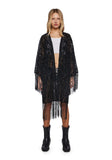 Flocked Kimono
