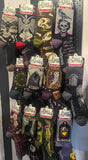 Death Head Moth - Spooky Witchy Patterned Socks - Footclothes