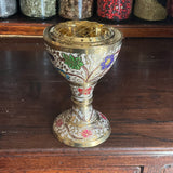Brass Floral Chalice Burner