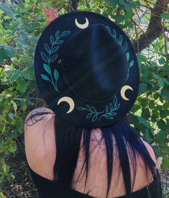 Fern Moon Vegan Felt Hat - Wide Brim