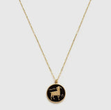 14k Gold Plated and Enamel Zodiac Necklaces