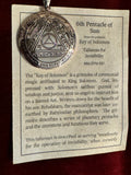 Pentacles of Solomon Pendant - From the Grimoire Key of Solomon - Talisman