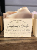 Sandalwood & Vanilla Artisan Soap - Saratoga Natural Body Care- 4 oz ba