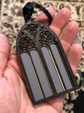 Handcrafted Gothic Cathedral Window - Holiday Ornament
