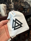 Drawstring Cloth Pouch with Pagan Symbol - 3.5” x 5”
