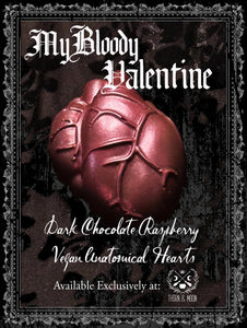 *PRE-ORDER* Dark Chocolate Anatomical Hearts - Raspberry Filled - “ My Bloody Valentine”