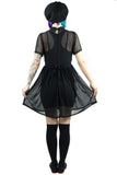 Foxblood Courtney Mesh Babydoll Dress