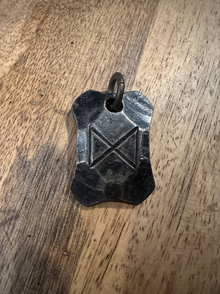 Hand Forged Steel Rune Pendants – thornandmoon