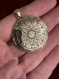 Pentacles of Solomon Pendant - From the Grimoire Key of Solomon - Talisman