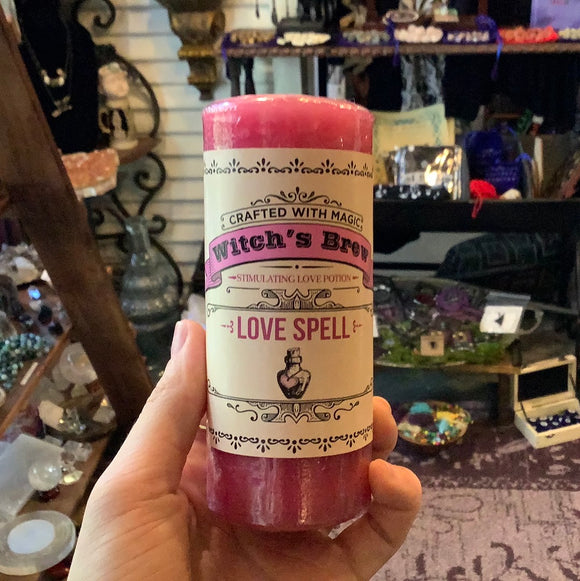 Love Spell Candle - Stimulating Love Potion - Witch’s Brew Candles
