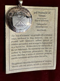 Pentacles of Solomon Pendant - From the Grimoire Key of Solomon - Talisman