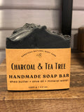 Charcoal & Tea Tree Artisan Soap - Saratoga Natural Body Care- 4 oz bar