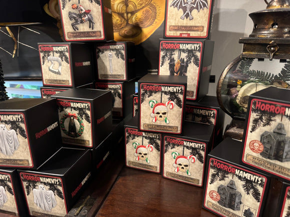 Spooky Holiday Ornaments - Horror, Krampus, Merry Creepmas - Assorted￼