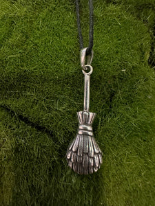 The Witches’ Broom - 100% Pewter Necklace