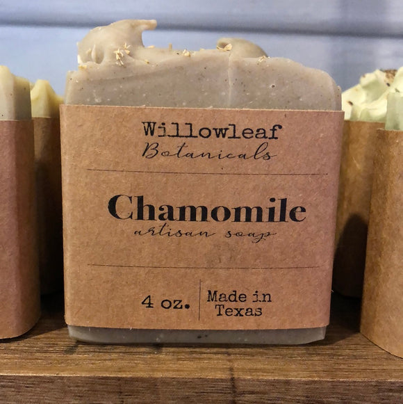 Chamomile Artisan Soap - Willowleaf Botanicals - 4 oz bar