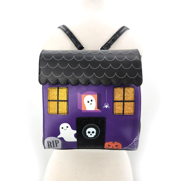 Spooky House Mini Backpack In Vinyl