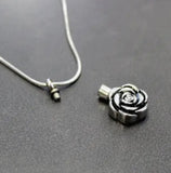 Memorial Necklace - Ashes / Cremated Remains Keepsake - Rose