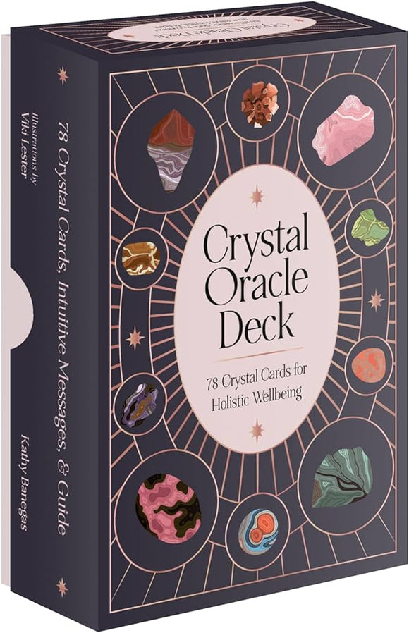 Crystal Oracle Deck 78 Cards For Holistic Wellbeing by Kathy Banegas