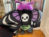 Purple Poison Death Head Moth Stuffie - Plush Toy - Mini Squishable - Soft