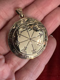 Pentacles of Solomon Pendant - From the Grimoire Key of Solomon - Talisman