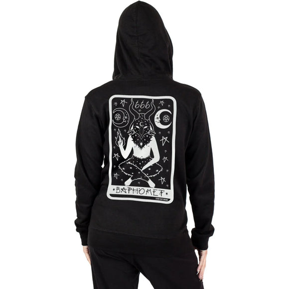 Too Fast - BAPHOMET TAROT ZIP HOODIE