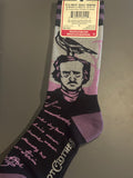Edgar Allan Poe - Spooky Witchy Patterned Socks - Footclothes