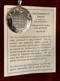 Pentacles of Solomon Pendant - From the Grimoire Key of Solomon - Talisman