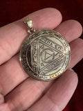 Pentacles of Solomon Pendant - From the Grimoire Key of Solomon - Talisman