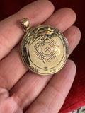 Pentacles of Solomon Pendant - From the Grimoire Key of Solomon - Talisman