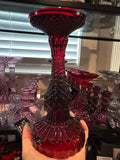 BELLA CANDLE HOLDER - RED -TWILIGHT COLLECTION