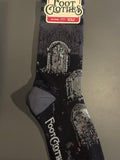 Cemetery - Spooky Witchy Patterned Socks - Footclothes