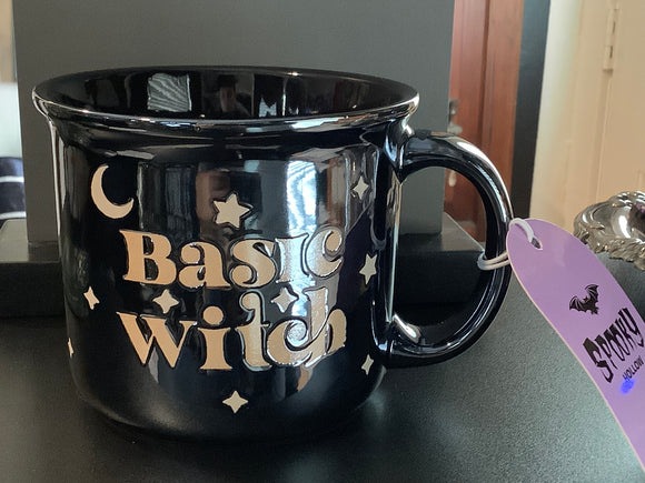 Spooky Hollow “Basic Witch” Mug - Black