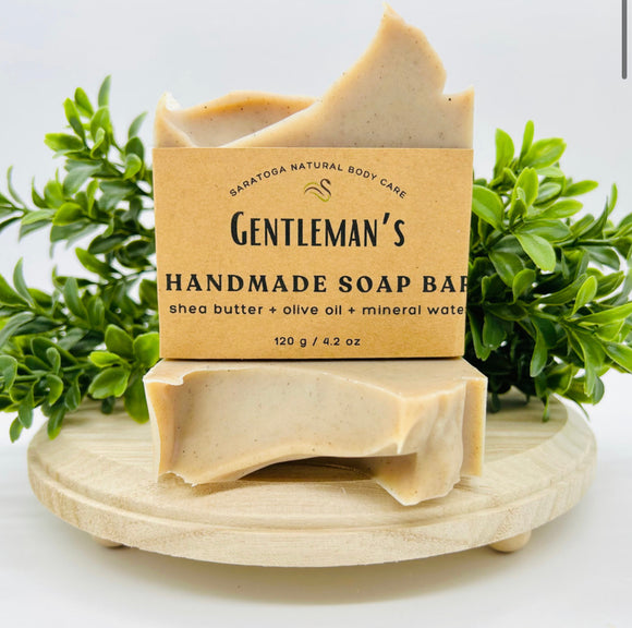 Gentleman’s Artisan Soap - Saratoga Natural Body Care- 4 oz barle