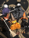 Little Pumpkin Spice Witch - Witchy Ornament - Halloween Tree