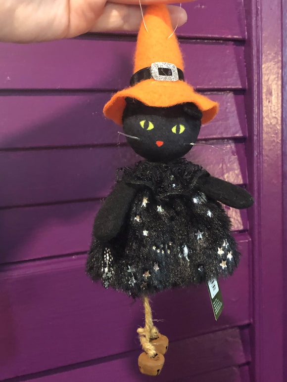 Black Cat - Witchy Ornament - Halloween Tree