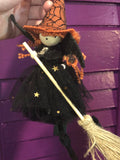 Little Pumpkin Spice Witch - Witchy Ornament - Halloween Tree