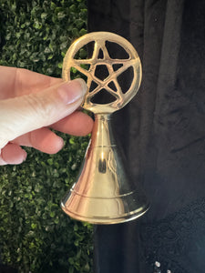 Pentagram Brass Altar Bell