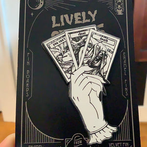 Tarot Hand Enamel Pin - Lively Ghosts