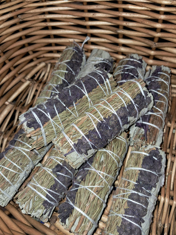 Sage and Rosemary and Lavender- Smudge Bundle