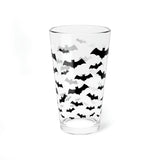 Gone Batty Pint Glass - 16oz - Spooky Bats Goth Glass Tumbler