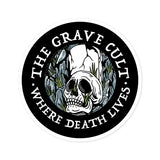 The Grave Cult - Where Death Lives - Round Sticker