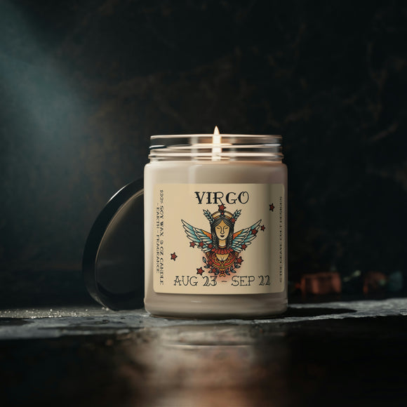 VIRGO Zodiac Scented Soy Candle, 9oz