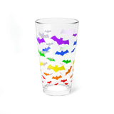 Batty Gay Pride Pint Glass - 16oz - Goth Gay Pride - LGBTQp