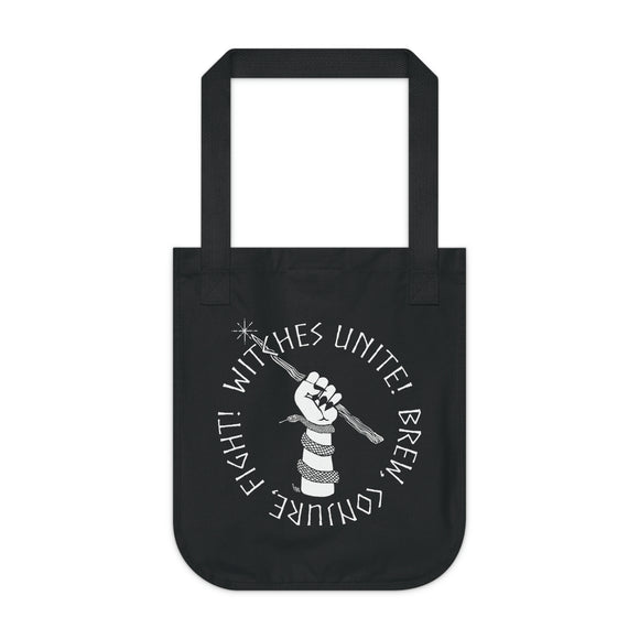Witches Unite! Organic Canvas Tote Bag