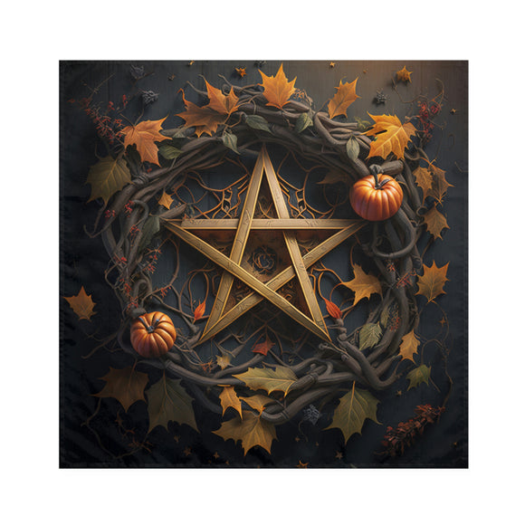 Autumn Witch Altar Cloth / 4 pc Napkin Set