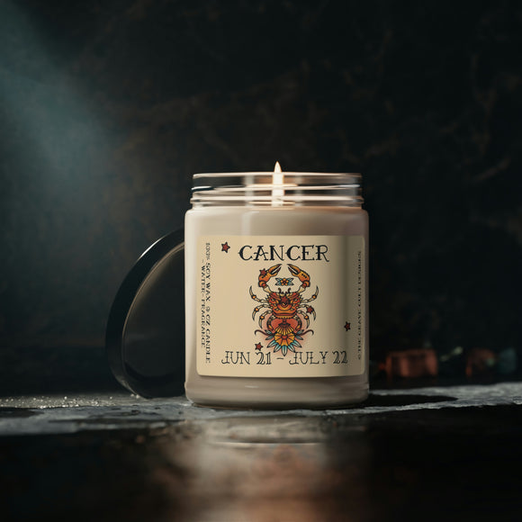 CANCER Zodiac Scented Soy Candle, 9oz