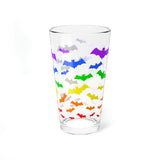 Batty Gay Pride Pint Glass - 16oz - Goth Gay Pride - LGBTQp