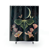 Enchanted Luna Moon Moth Shower Curtain